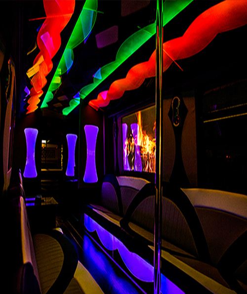 Party bus custom interior