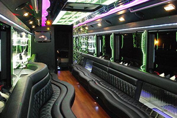 Party bus luxury interior